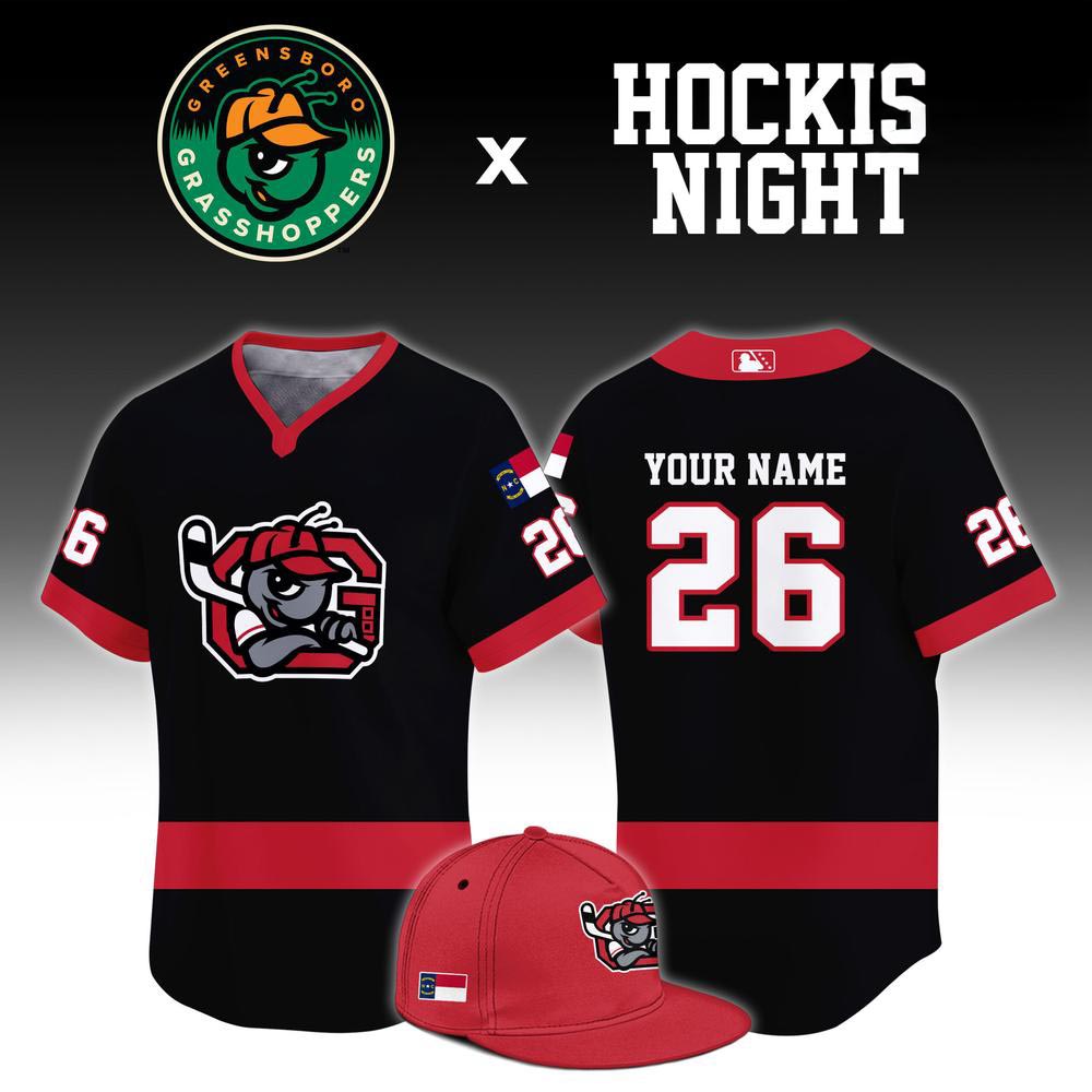 Greensboro Grasshoppers Hockey Night Custom Baseball Jersey Fanwear 1 - Unicasport Greensboro Grasshoppers Hockey Night Custom Baseball Jersey Fanwear