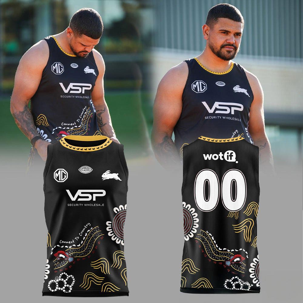 South Sydney Rabbitohs 2026 Indigenous Training Singlet Jersey Custom NRL Rugby League Fan Apparel 1 - Unicasport South Sydney Rabbitohs 2026 Indigenous Training Singlet Jersey Custom NRL Rugby League Fan Apparel