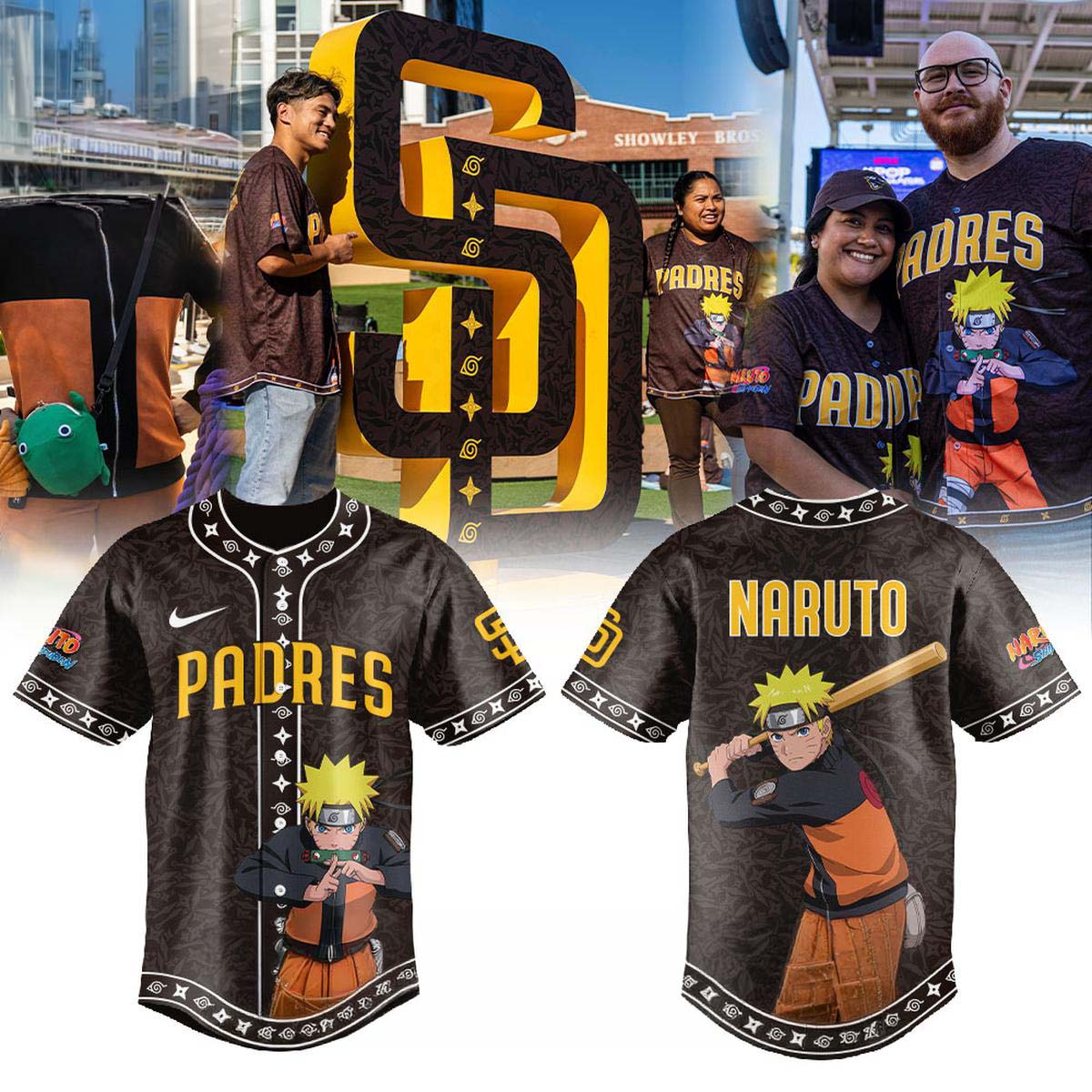 San Diego Padres Naruto Uzumaki Baseball Jersey - Anime Night 2026 Special Edition - Best Gift for Fans