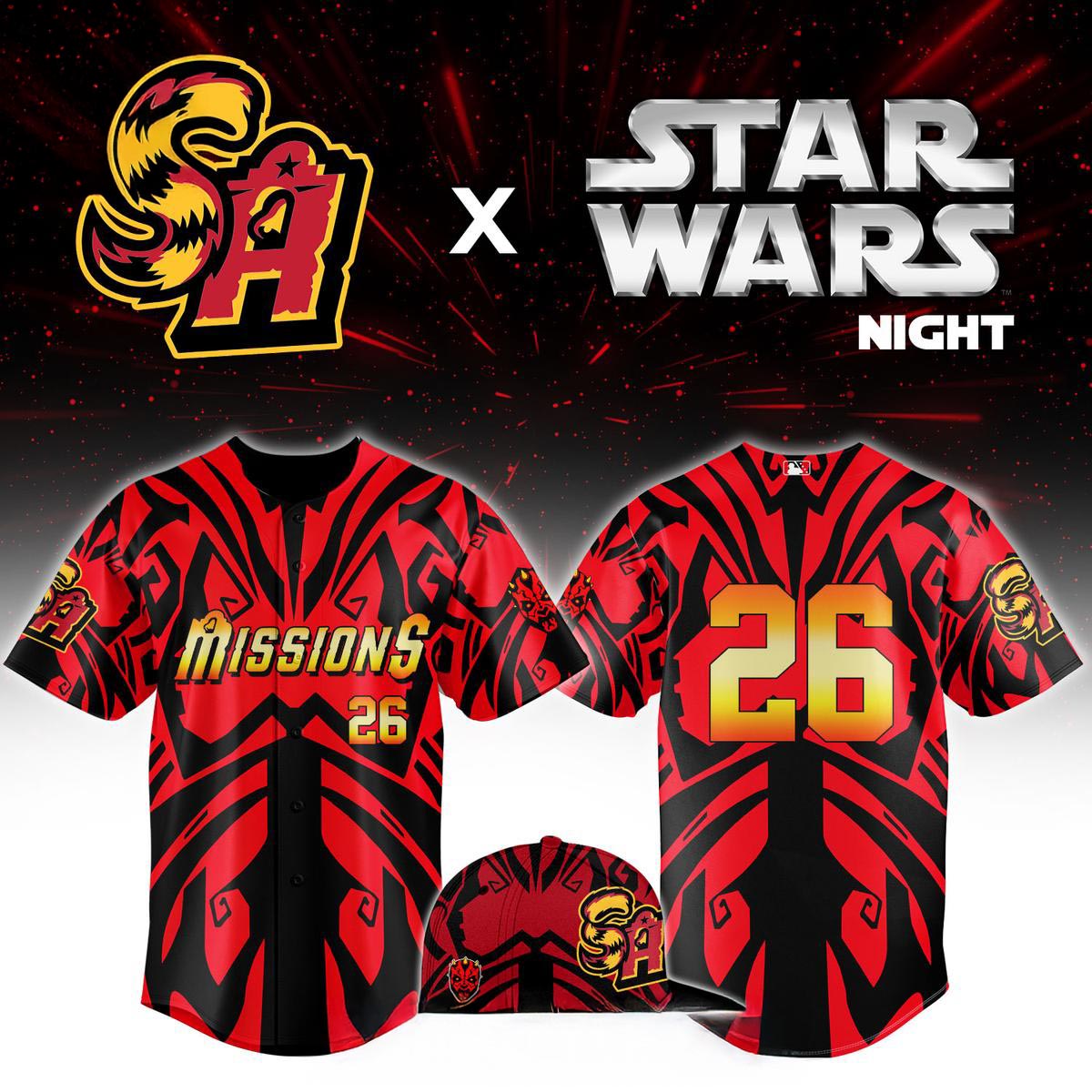 San Antonio Missions Star Wars Night 2026 Theme Game Baseball Jersey Sci Fi Fan Edition 2 - Unicasport San Antonio Missions Star Wars Night 2026 Theme Game Baseball Jersey Sci Fi Fan Edition