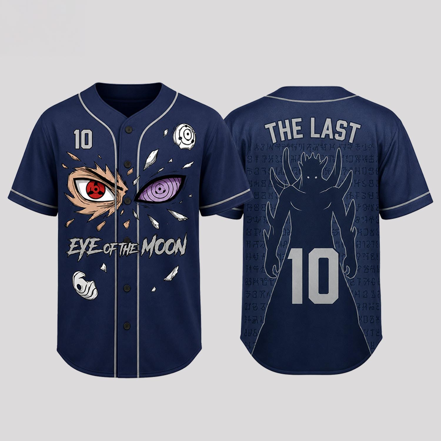 Moon Eye Ninja Custom Baseball Jersey Personalized Name Number Dark Anime Edition 1 - Unicasport Moon Eye Ninja Custom Baseball Jersey Personalized Name Number Dark Anime Edition