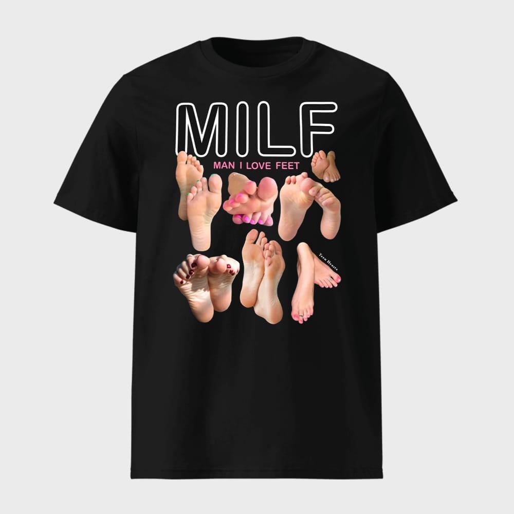 MILF Man I Love Feet Shirt Funny Adult Humor Graphic Tee Merch 2025