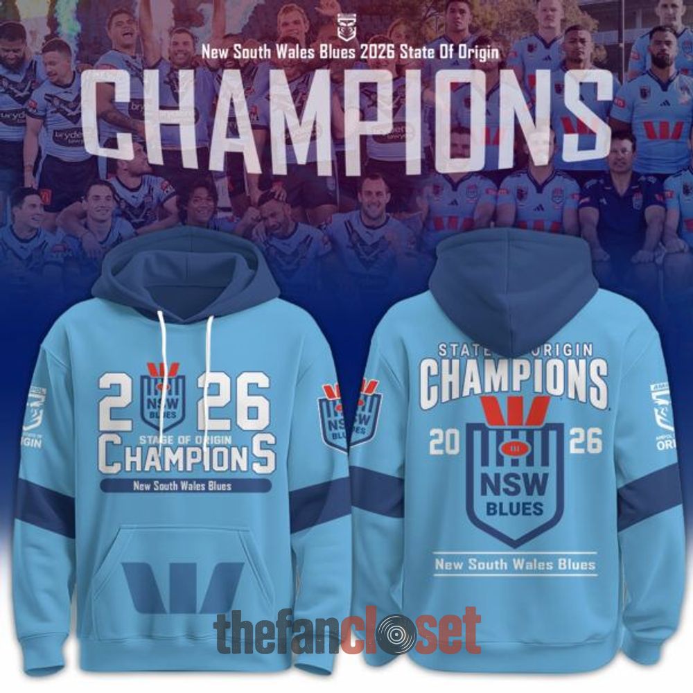 Mens South Wales Blues 2026 State of Origin Champions Limited Edition Hoodie Set