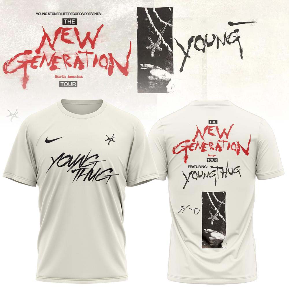 Young Thug The New Generation Tour 2026 Concert T-Shirt - Unique Gift Idea for Music Fans