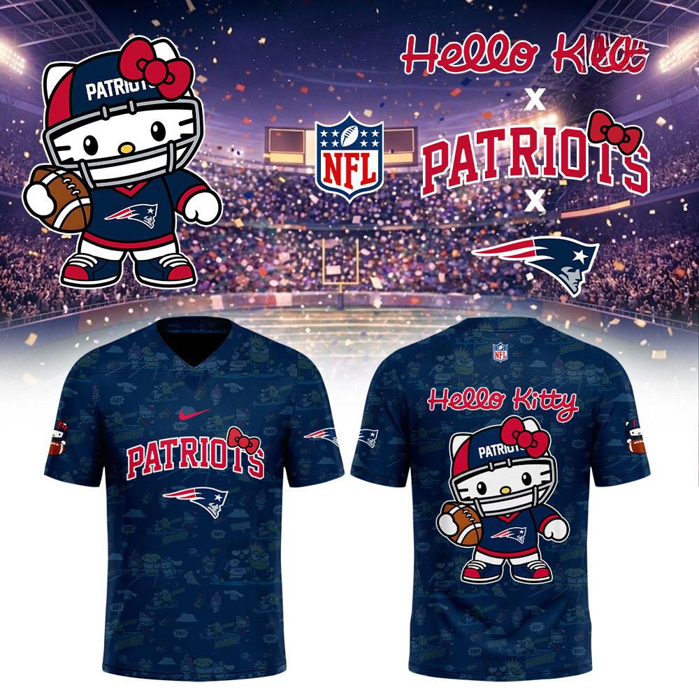 New England Patriots x Hello Kitty 2026 Football Jersey Character Graphic Fan Edition 1 - Unicasport New England Patriots x Hello Kitty 2026 Football Jersey Character Graphic Fan Edition