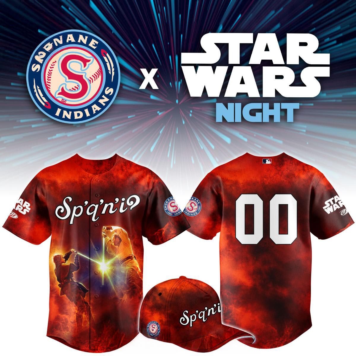 Spokane Indians Star Wars Night x MiLB Game 2026 Baseball Jersey 1 - Unicasport Spokane Indians Star Wars Night x MiLB Game 2026 Baseball Jersey