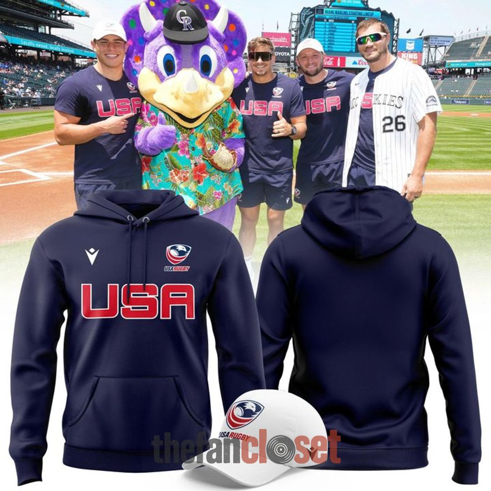 United States Rugby Team Navy Hoodie Cap