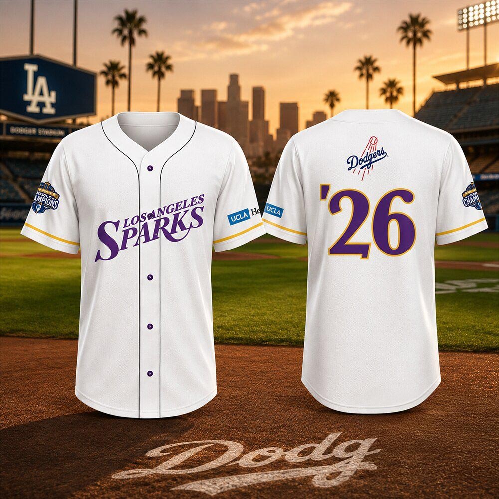 LA Sparks Dodgers Night 2026 Jersey Shirt Basketball Baseball Fan Apparel 2 - Unicasport LA Sparks Dodgers Night 2026 Jersey Shirt Basketball Baseball Fan Apparel