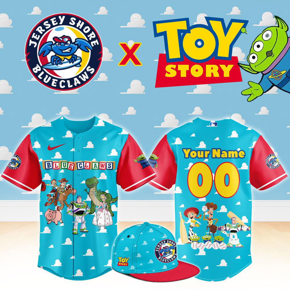 Custom Jersey Shore BlueClaws x Toy Story Night Special Edition Jersey 1 - Unicasport Custom Jersey Shore BlueClaws x Toy Story Night Special Edition Jersey