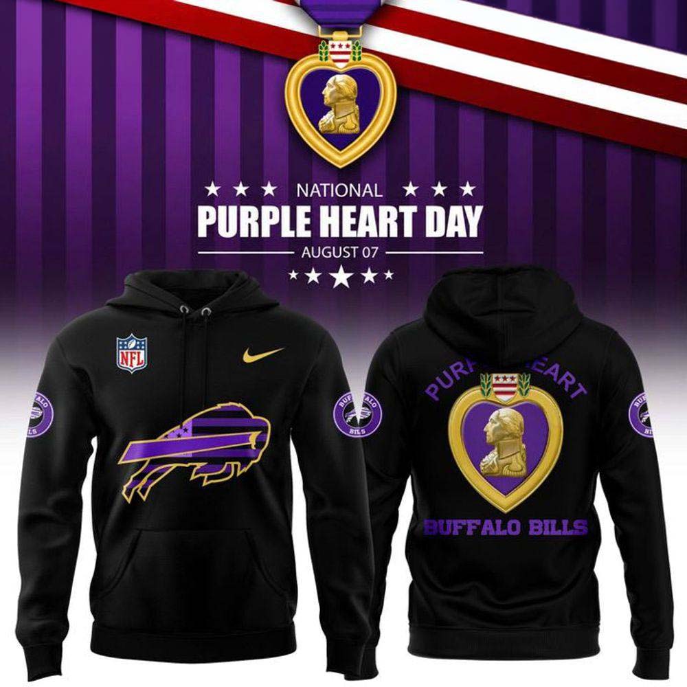 Buffalo Bills Purple Heart Day 2026 Limited Edition Hoodie