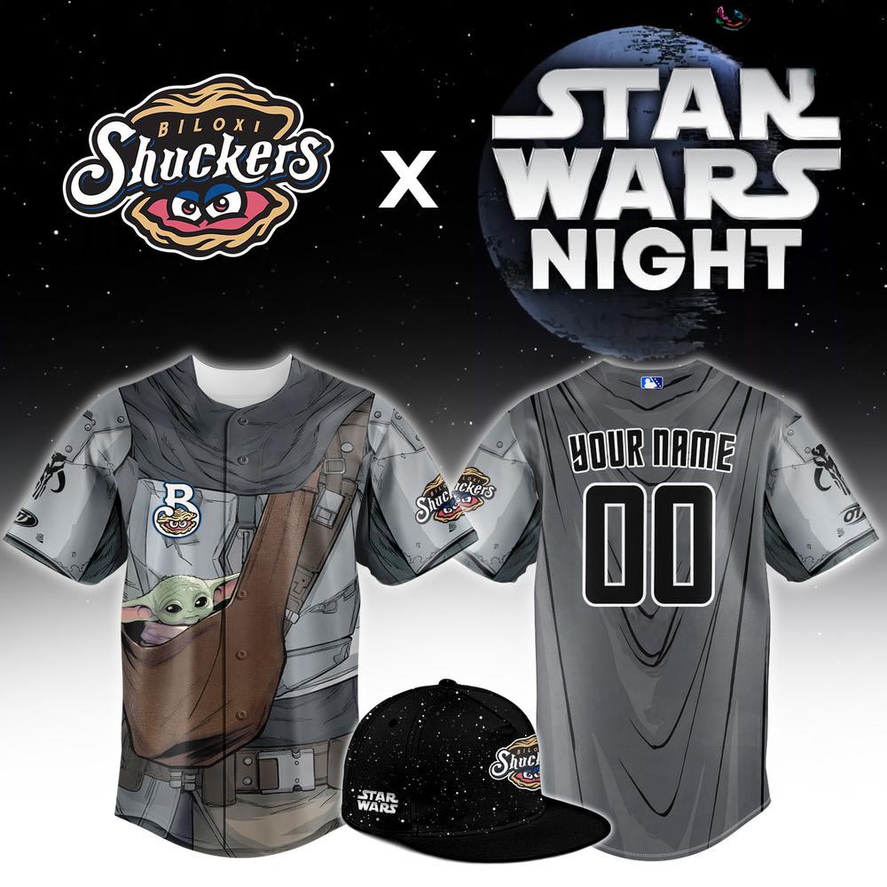 Biloxi Shuckers Star Wars Night Grogu Baseball Jersey Theme Night Fan Apparel 1 - Unicasport Biloxi Shuckers Star Wars Night Grogu Baseball Jersey Theme Night Fan Apparel