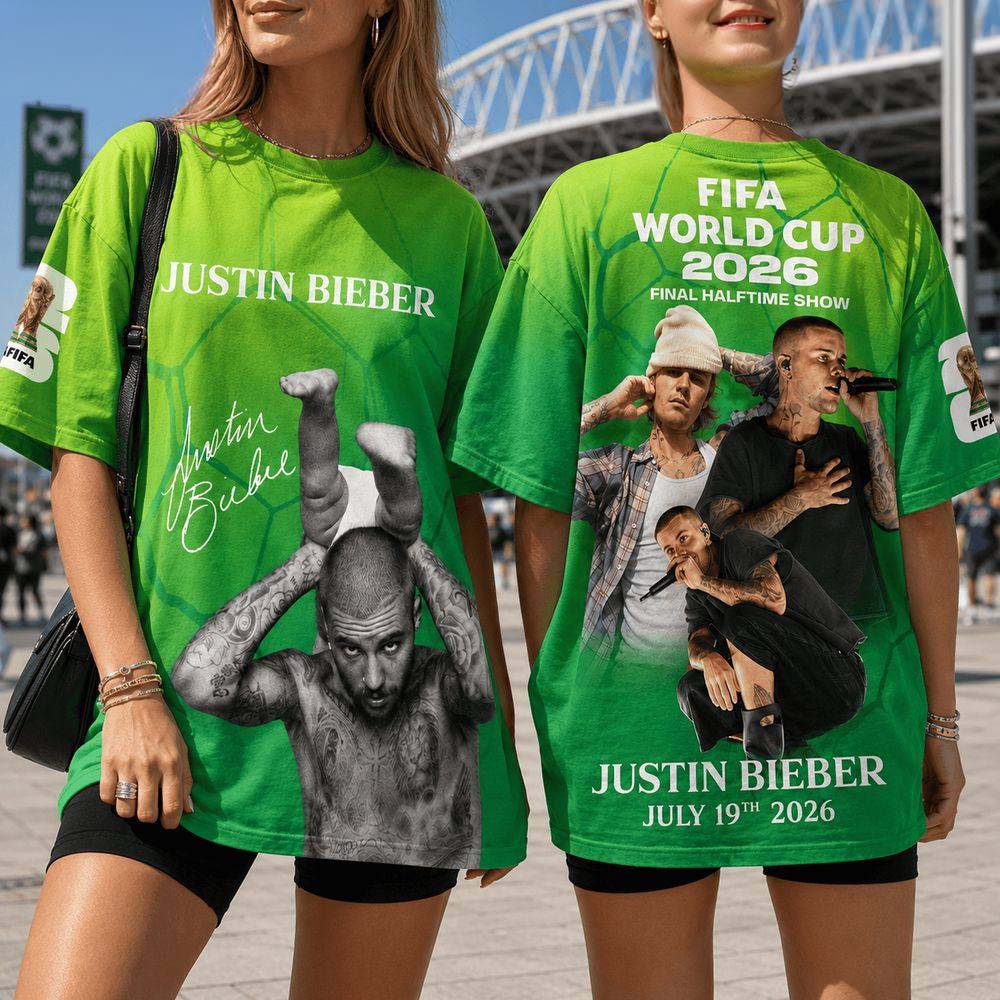 Justin Bieber World Cup 2026 Halftime Show Special Edition T Shirt