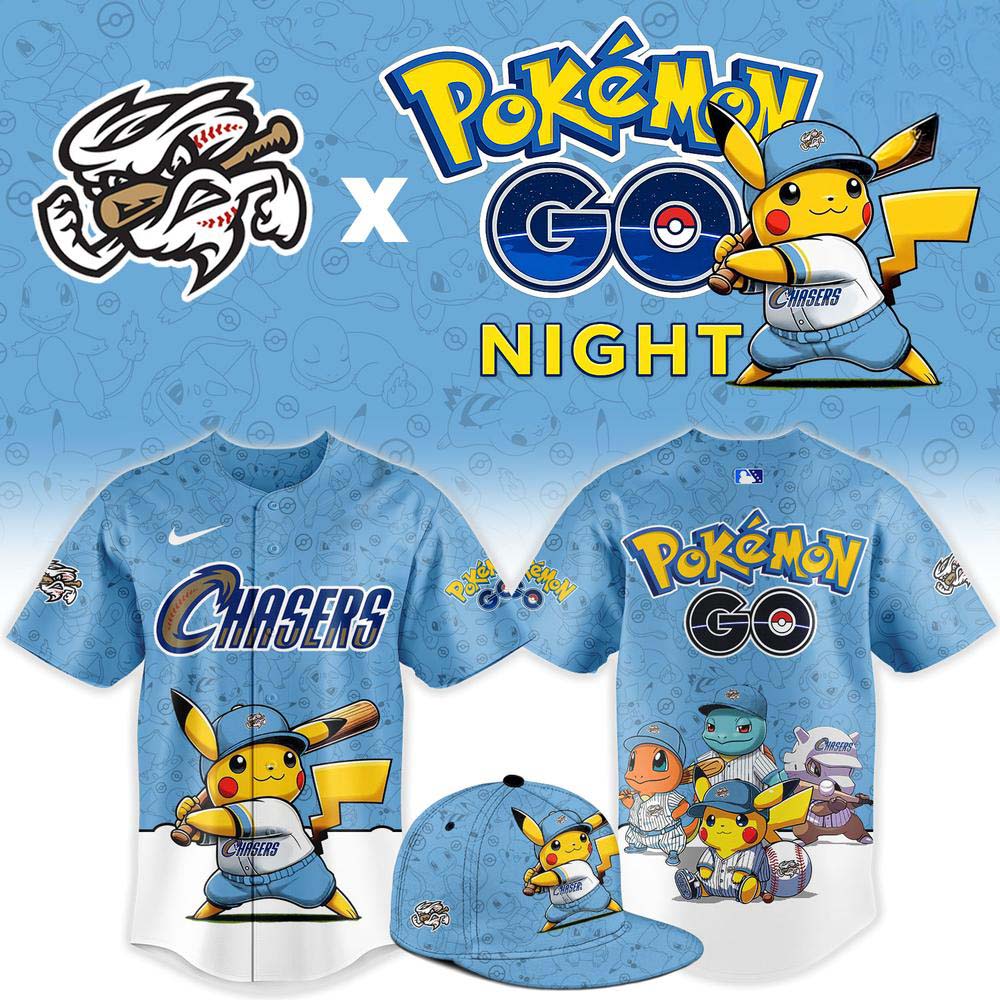 Omaha Storm Chasers Pokemon GO Baseball Jersey