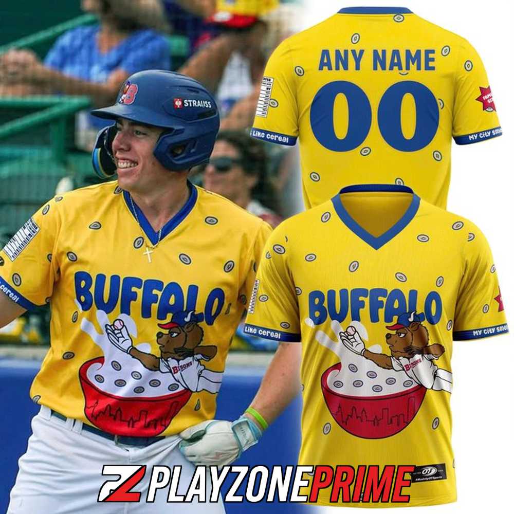 Buffalo Bisons 2026 Cheerios Night at the Ballpark Jersey Shirt 1 - Unicasport Buffalo Bisons 2026 Cheerios Night at the Ballpark Jersey Shirt