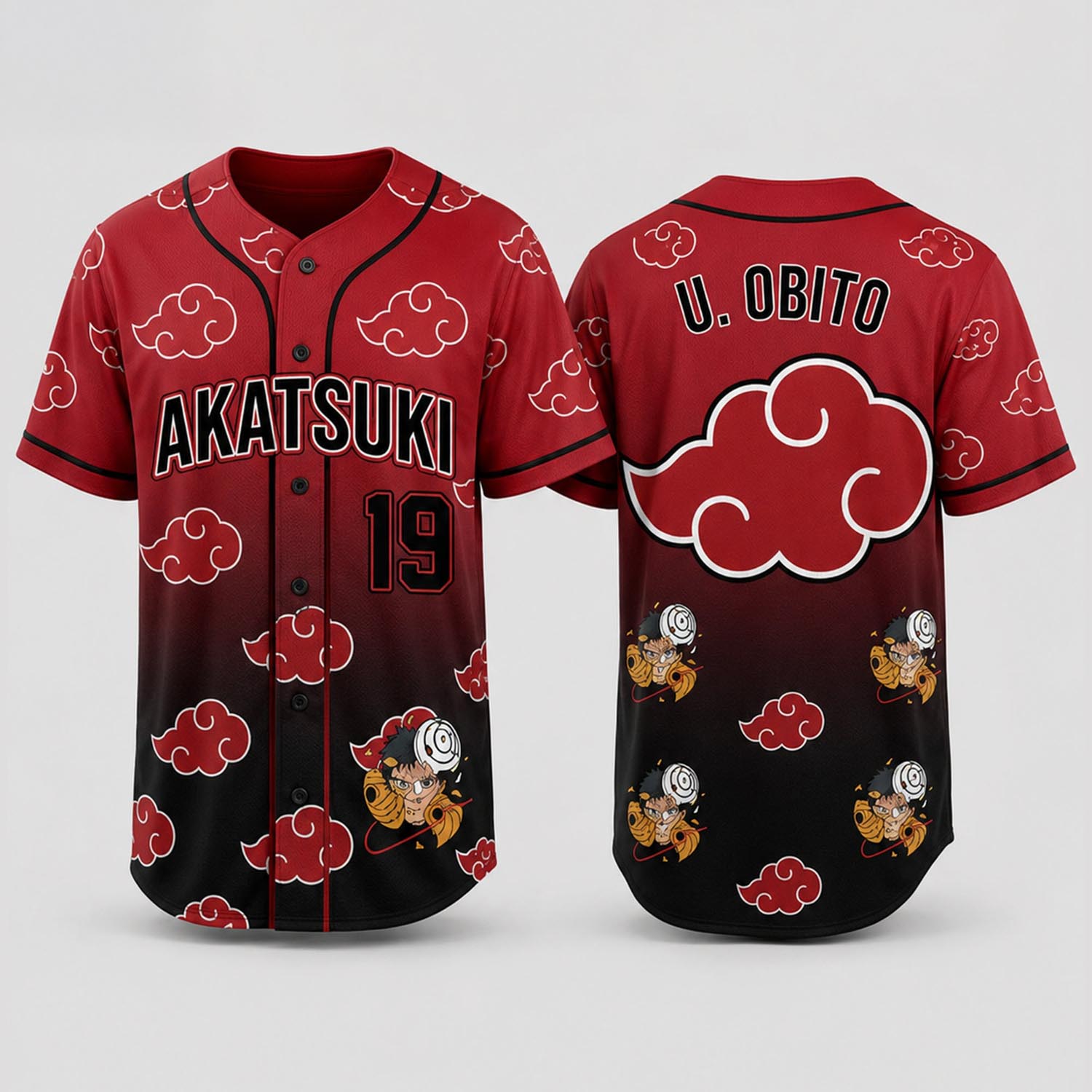 Red Cloud Ninja Custom Baseball Jersey Personalized Name Number Anime Edition 1 - Unicasport Red Cloud Ninja Custom Baseball Jersey Personalized Name Number Anime Edition