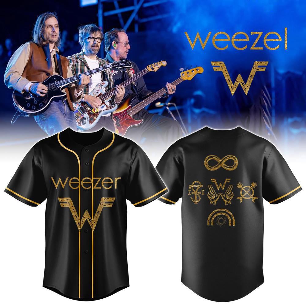 Weezer The Gathering World Tour Limited Edition Baseball Jersey 1 - Unicasport Weezer The Gathering World Tour Limited Edition Baseball Jersey