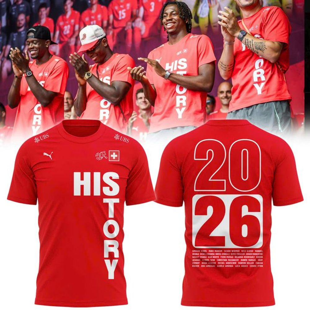 Switzerland National Team HISTORY 2026 Limited Edition Red Shirt