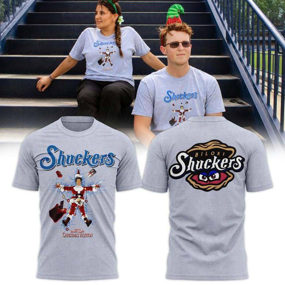 Biloxi Shuckers 2026 Christmas Vacation Limited Edition Shirt - Unique Holiday Gift Idea for Baseball Fans