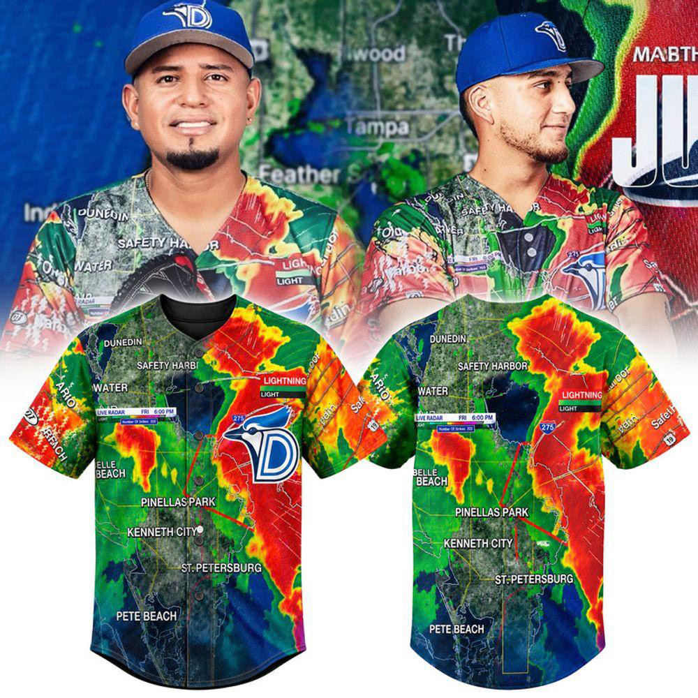 Dunedin Blue Jays x Weather Gods Edition Baseball Jersey 1 - Unicasport Dunedin Blue Jays x Weather Gods Edition Baseball Jersey