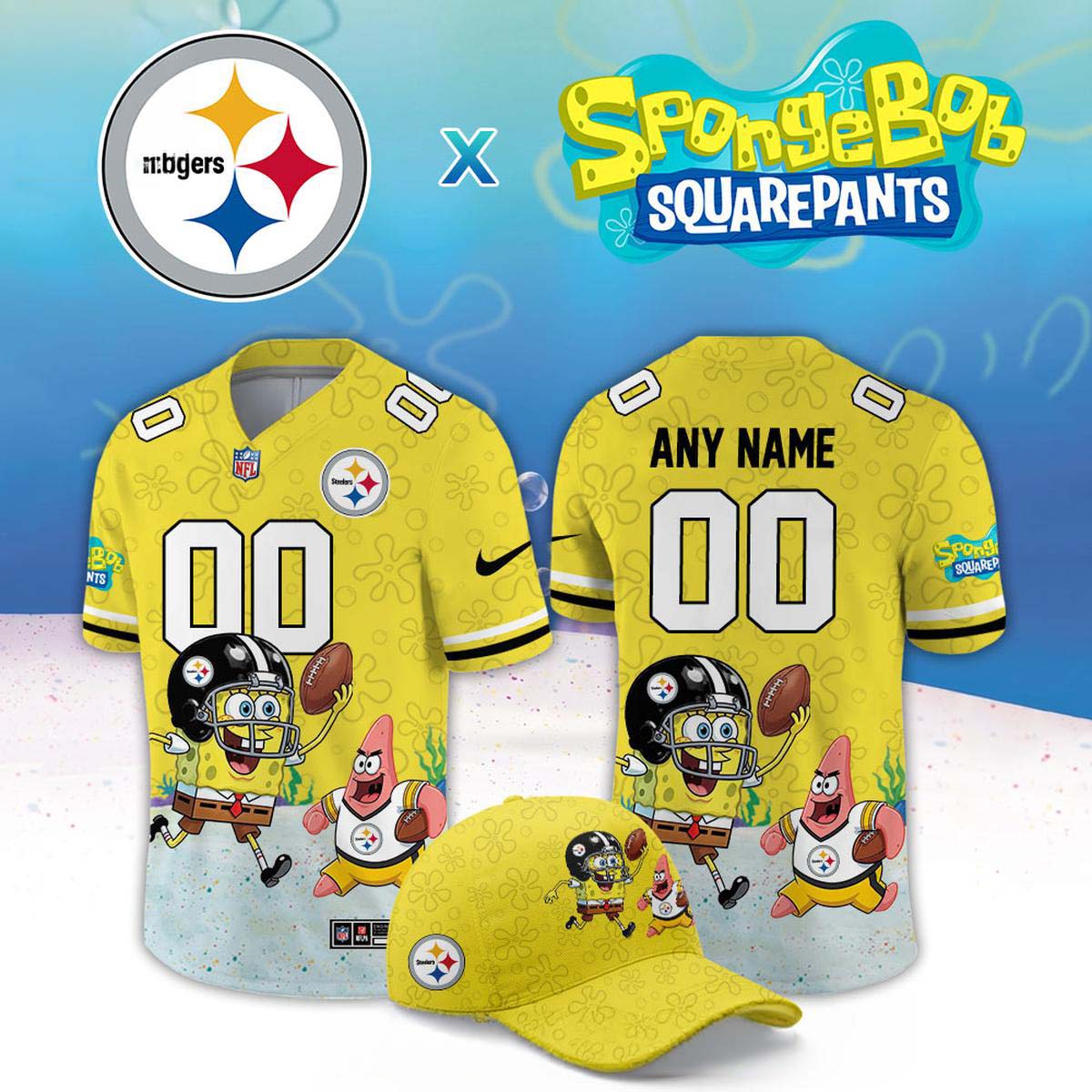 Pittsburgh Steelers SpongeBob Night 2026 Personalized Football Jersey Game Day Collection 2 - Unicasport Pittsburgh Steelers SpongeBob Night 2026 Personalized Football Jersey Game Day Collection