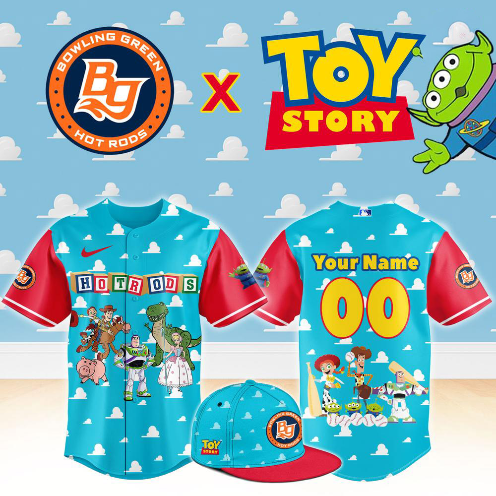 Custom Bowling Green Hot Rods x Toy Story Night Special Edition Jersey 1 - Unicasport Custom Bowling Green Hot Rods x Toy Story Night Special Edition Jersey