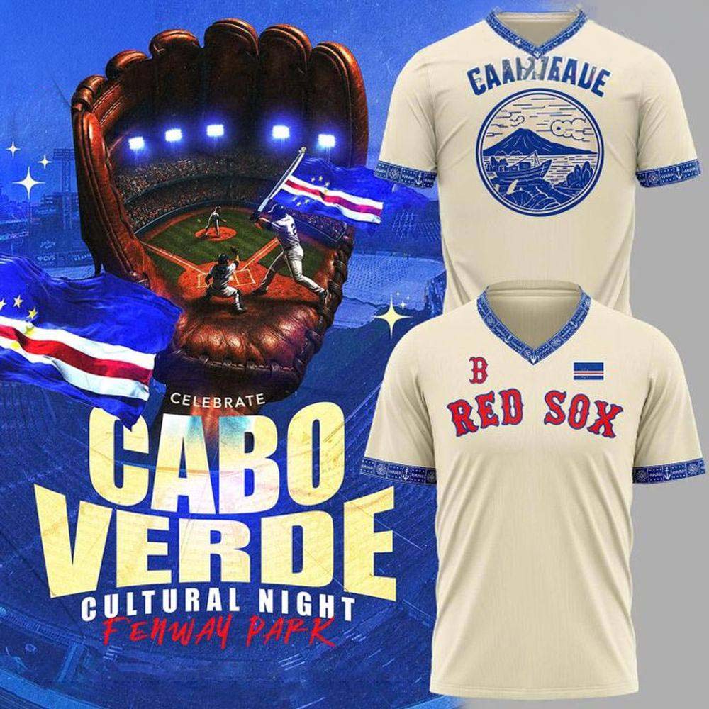 Boston Red Sox Cabo Verde Cultural Night Fenway Park 2026 Baseball Jersey Shirt