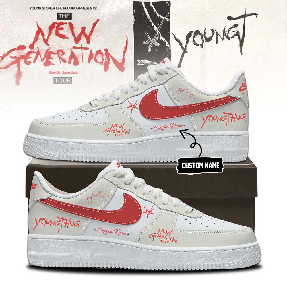 Young Thug New Generation Tour 2026 Air Force 1 Sneakers