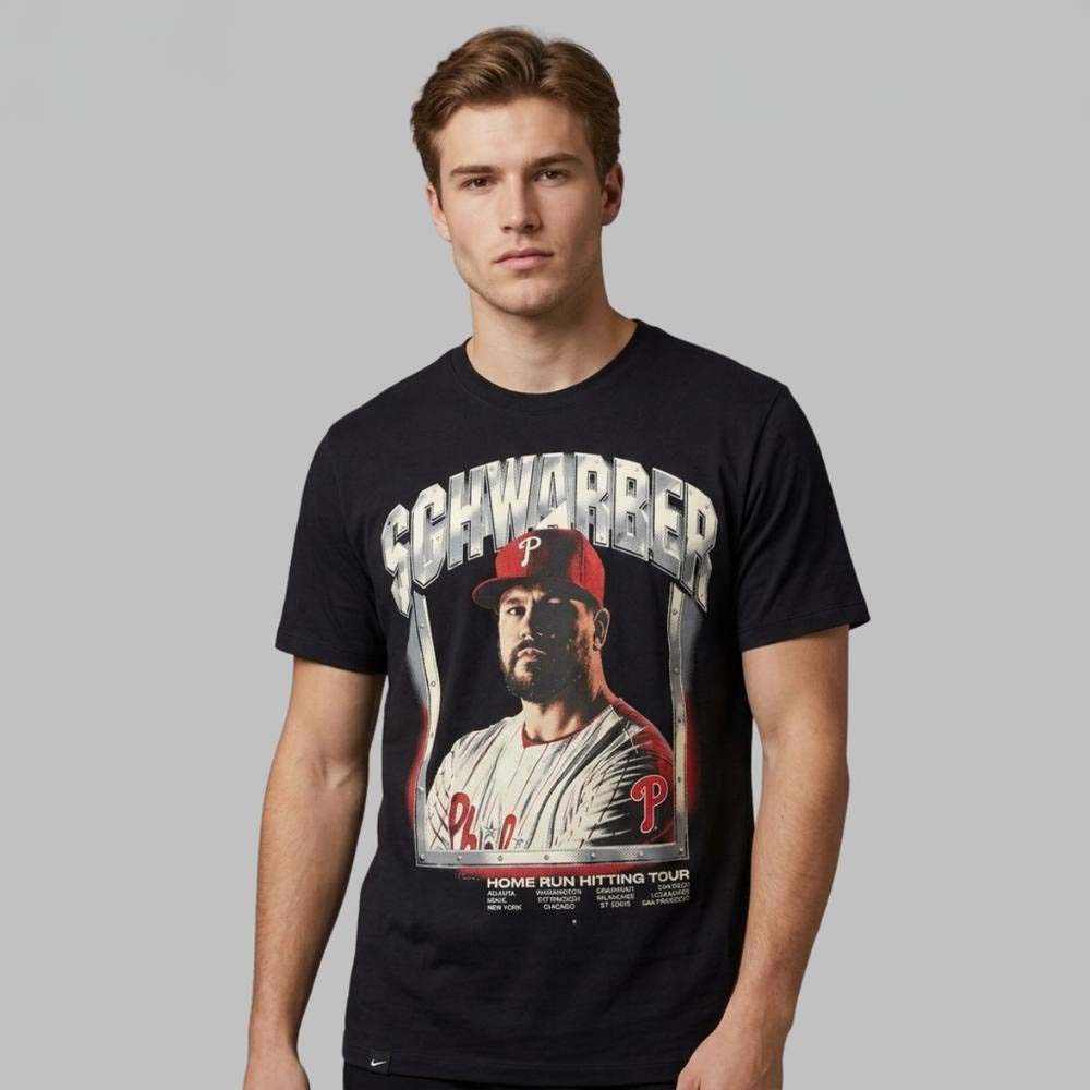2026 Philadelphia Phillies Kyle Schwarber Home Run Hitting Tour Shirt
