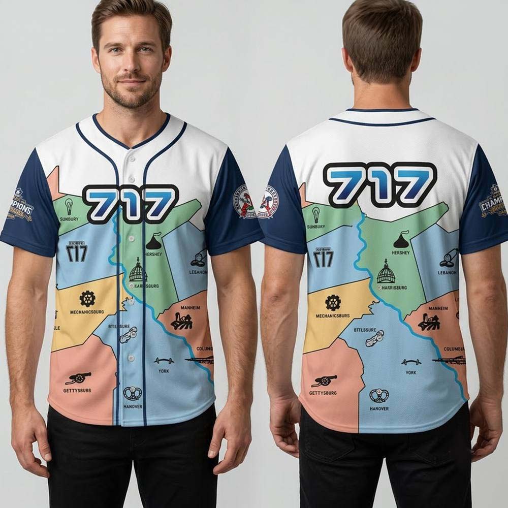 York Revolution 717 Night Baseball Jersey