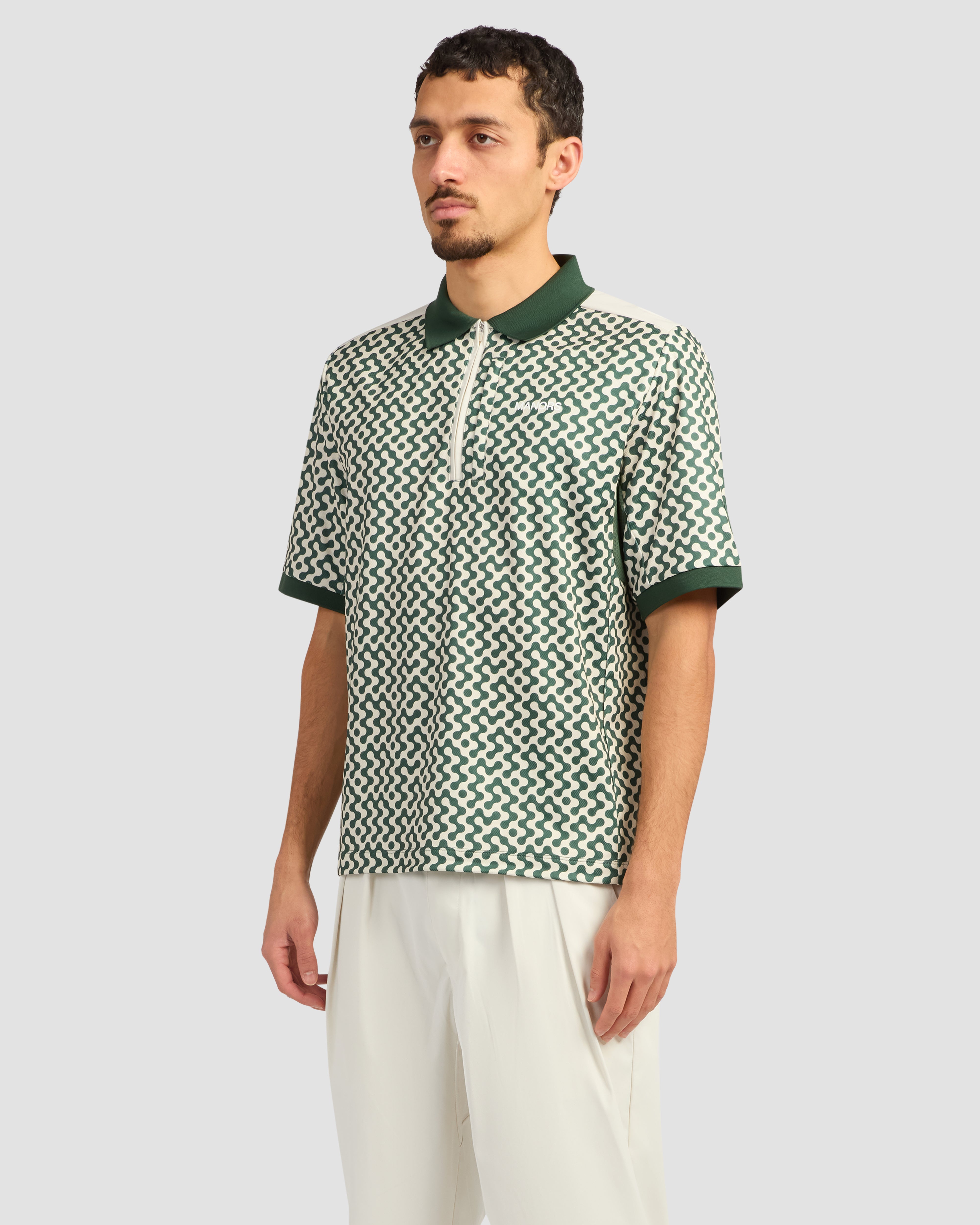 Jolidee Pine Green Eighteenth Ranger Polo featuring a rugged yet professional athletic fit