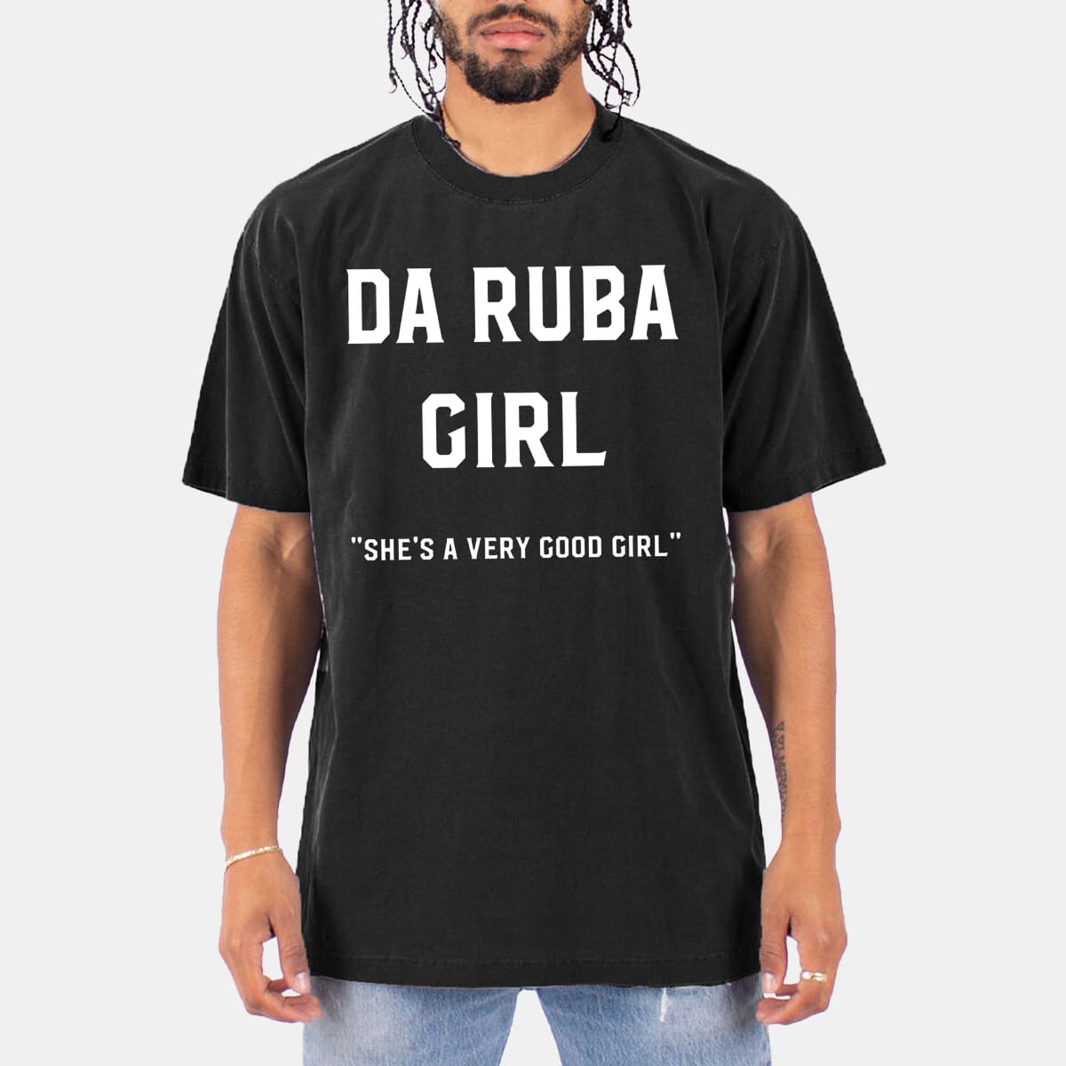 Da Ruba Girl Shes A Very Good Girl Retro Pop Culture Graphic Tee Trend Gift for Fans