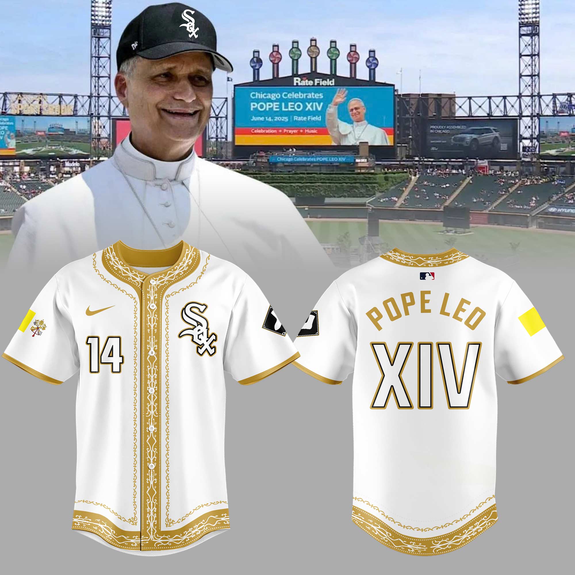 Limited Edition Chicago's Pope Jersey 1 - Unicasport Limited Edition Chicago's Pope Jersey