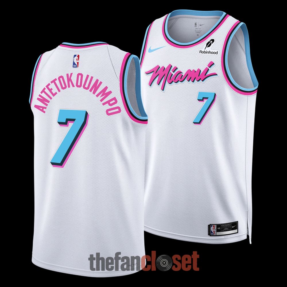 White Basketball Jersey - Giannis Antetokounmpo Miami Heat 2026 Limited Edition