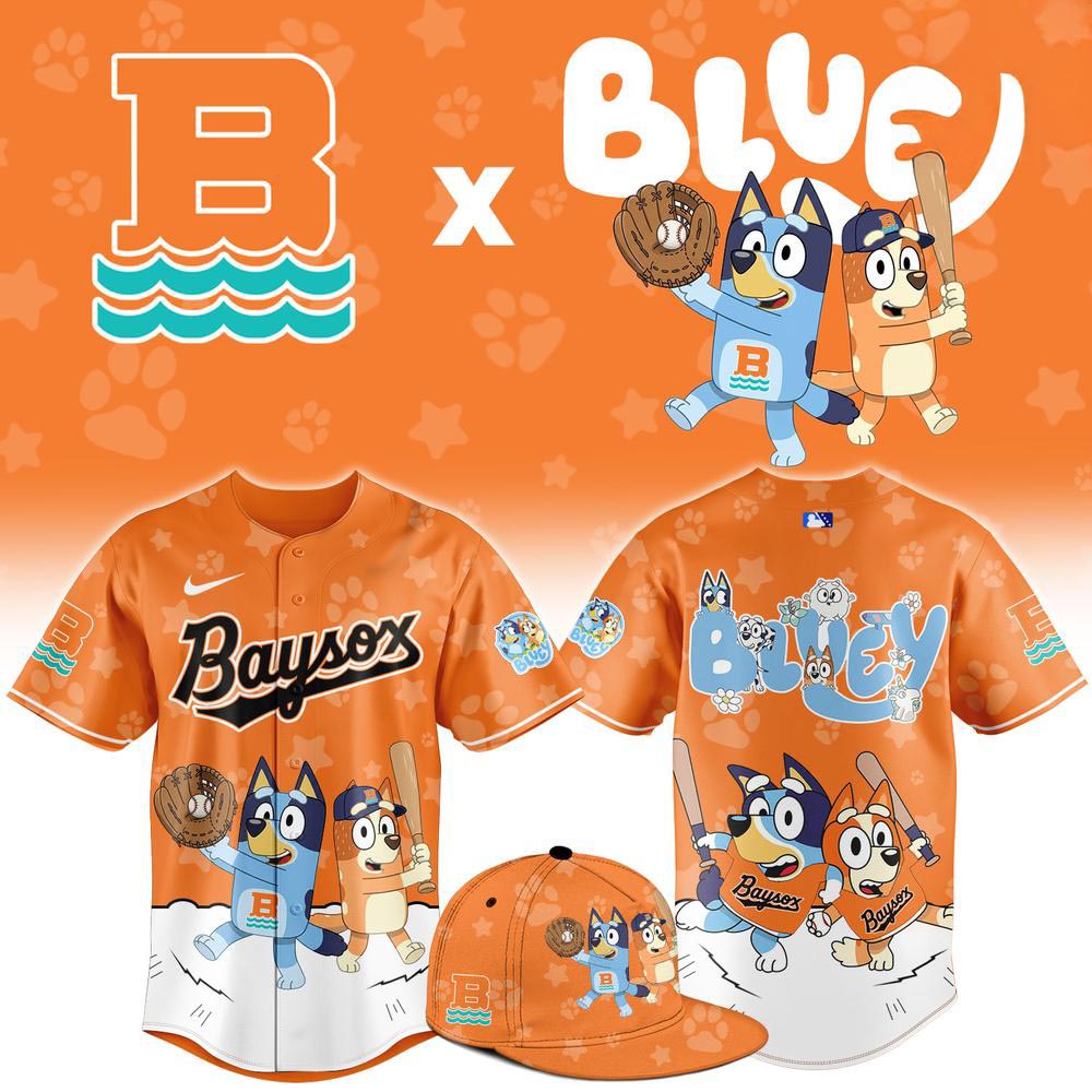 Bowie Baysox x Bluey Night New Limited Baseball Jersey MiLB Cartoon Fan Game Day Apparel 1 - Unicasport Bowie Baysox x Bluey Night New Limited Baseball Jersey MiLB Cartoon Fan Game Day Apparel