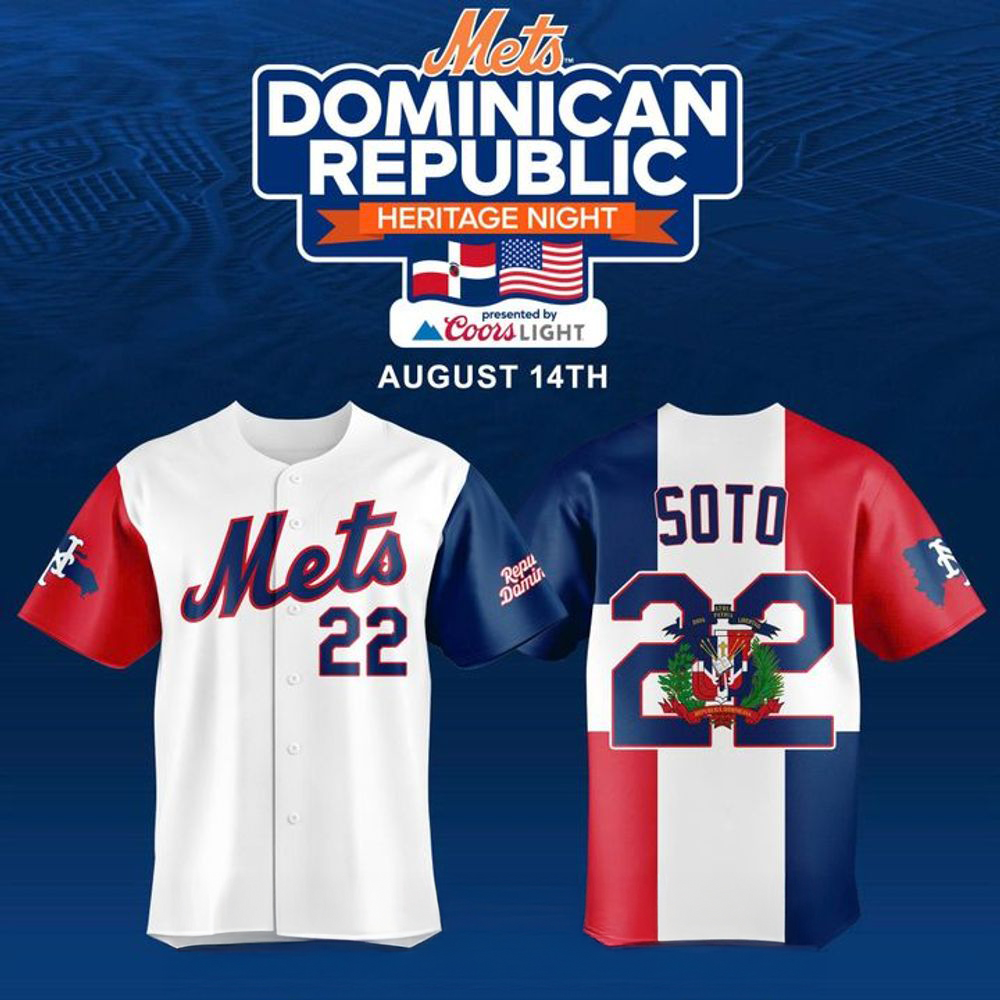 New York Mets x Dominican Republic Heritage Night 2026 Baseball Jersey MLB Dominican Heritage Fan Sports Apparel 1 - Unicasport New York Mets x Dominican Republic Heritage Night 2026 Baseball Jersey MLB Dominican Heritage Fan Sports Apparel