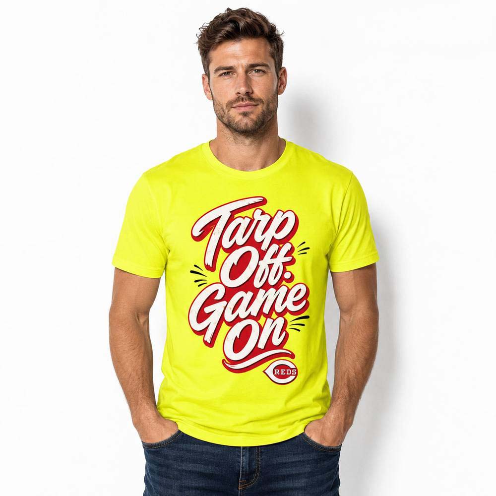 2026 Reds Tarps Off Game On Shirt Giveaway