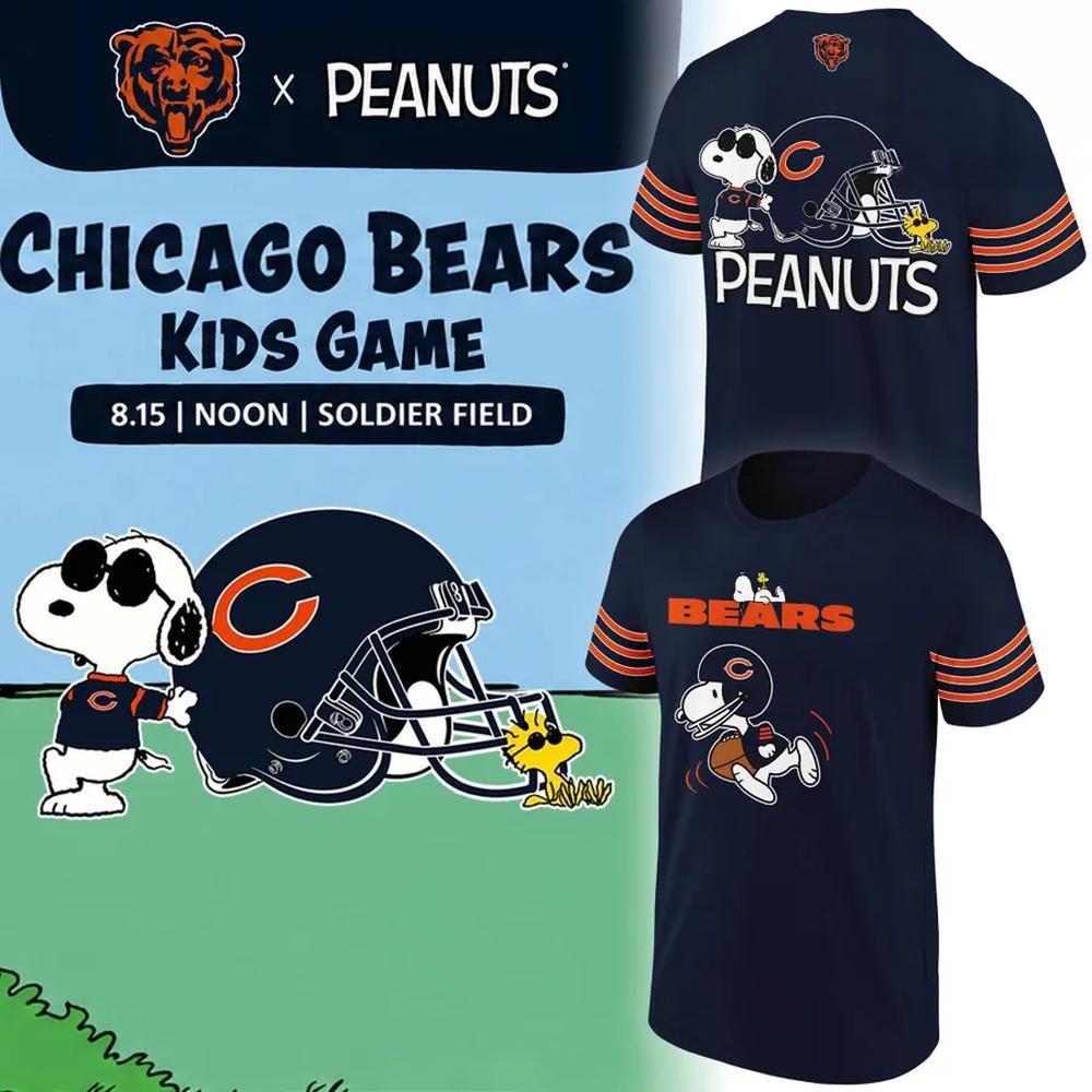 Chicago Bears x Peanuts Kids Game 2026 Football Jersey NFL Cartoon Football Fan Special Game Apparel 1 - Unicasport Chicago Bears x Peanuts Kids Game 2026 Football Jersey NFL Cartoon Football Fan Special Game Apparel