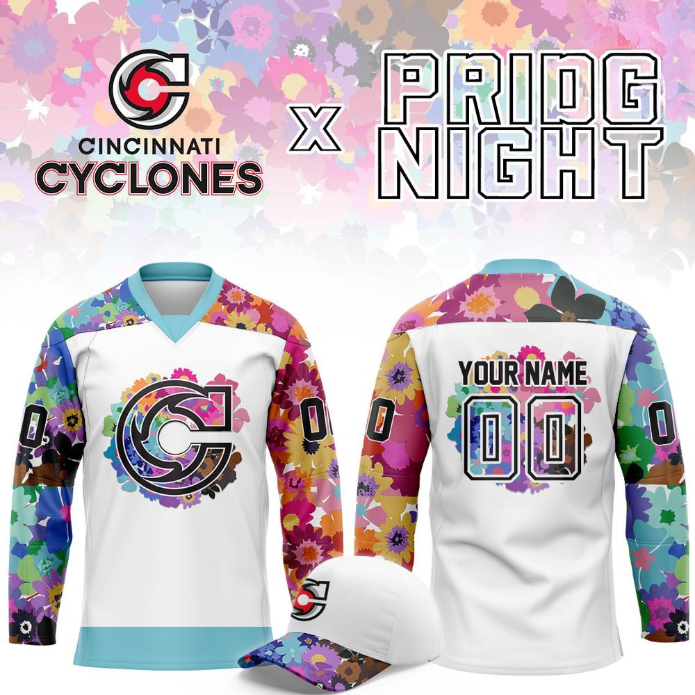 Cincinnati Cyclones Pride Night 2026 Limited Custom Hockey Jersey 2 - Unicasport Cincinnati Cyclones Pride Night 2026 Limited Custom Hockey Jersey
