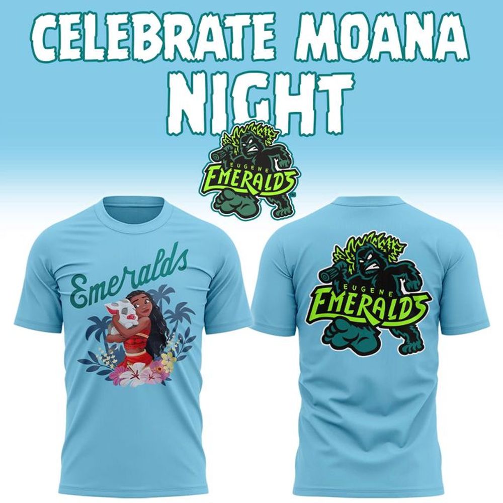 Eugene Emeralds x Moana Night Light Blue Special Edition T Shirt