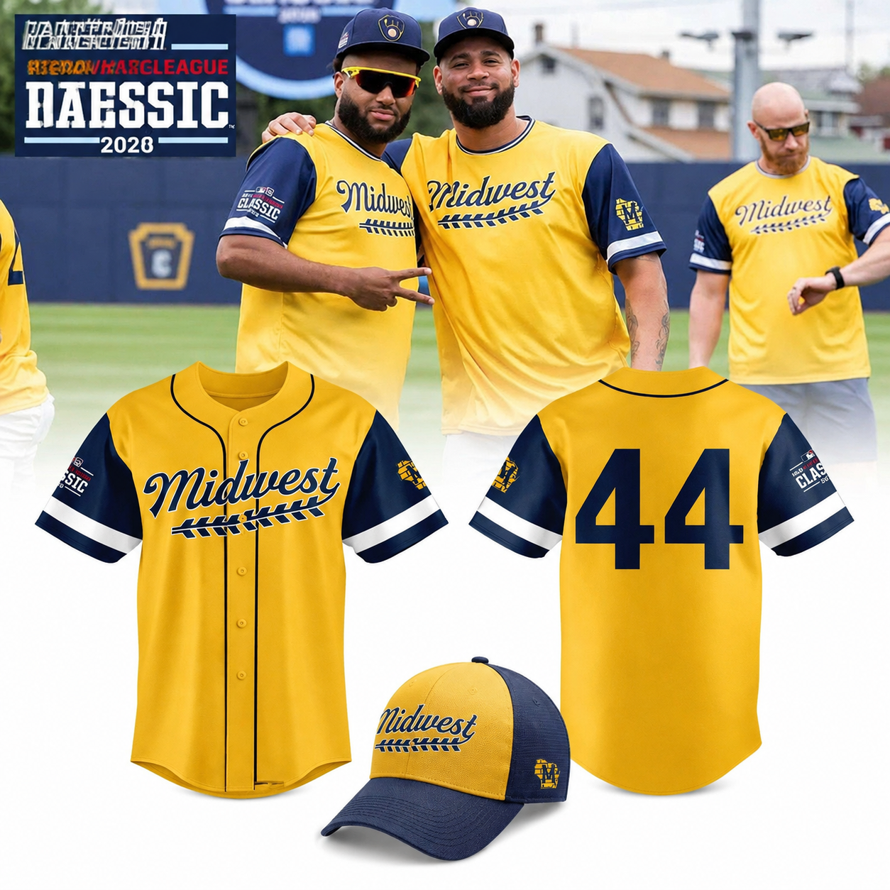 Milwaukee Brewers Midwest Little League Classic 2026 Personalized Jersey Game Day Collection 1 - Unicasport Milwaukee Brewers Midwest Little League Classic 2026 Personalized Jersey Game Day Collection