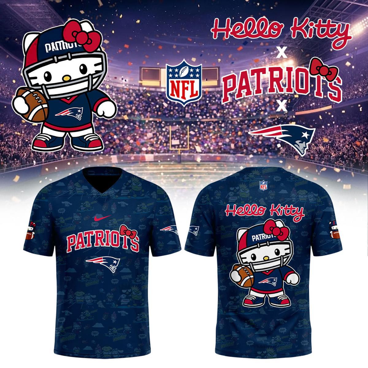 New England Patriots Hello Kitty Night 2026 Football Jersey Special Theme Game Edition 2 - Unicasport New England Patriots Hello Kitty Night 2026 Football Jersey Special Theme Game Edition
