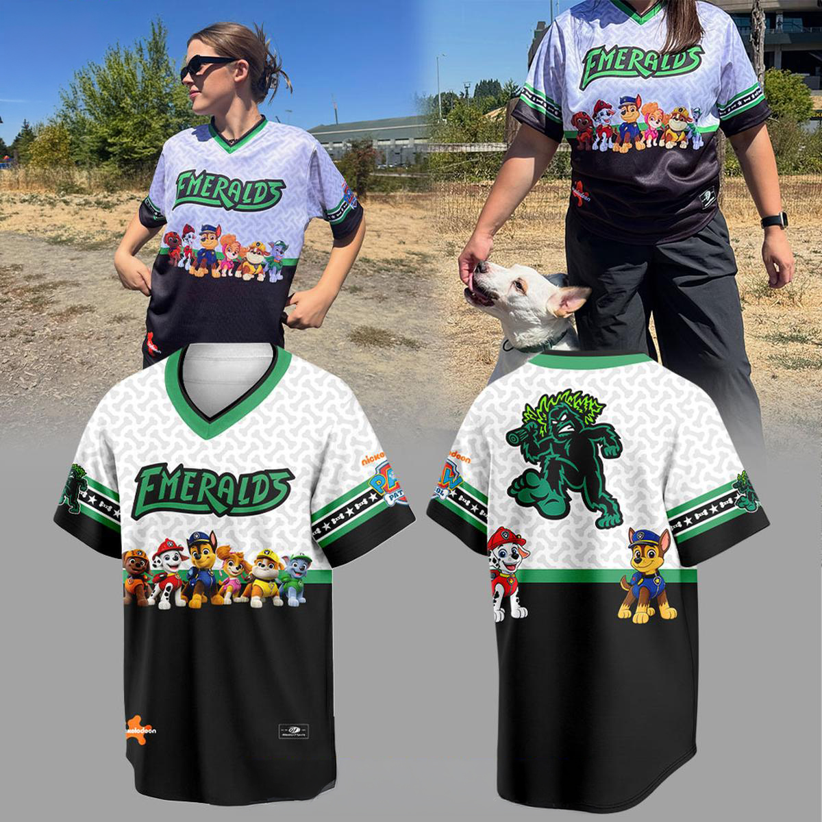 Eugene Emeralds x Paw Patrol MiLB 2026 The Game Personalized Baseball Jersey Minor League Fan Custom Apparel 1 - Unicasport Eugene Emeralds x Paw Patrol MiLB 2026 The Game Personalized Baseball Jersey Minor League Fan Custom Apparel