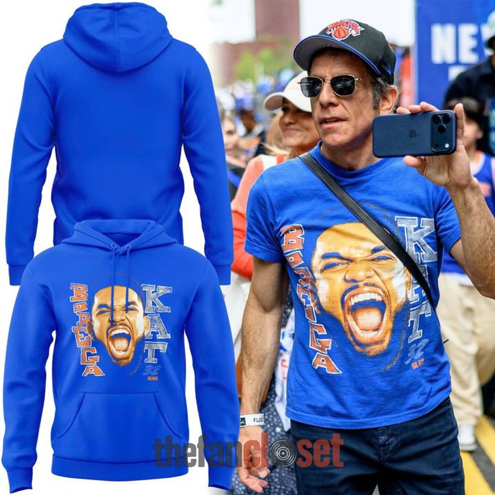 White New York Knicks Karl-Anthony Towns Bodega KAT Limited Edition Hoodie