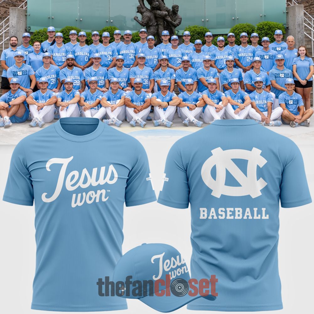 Blue North Carolina Tar Heels JESUS WON 2026 Special Shirt