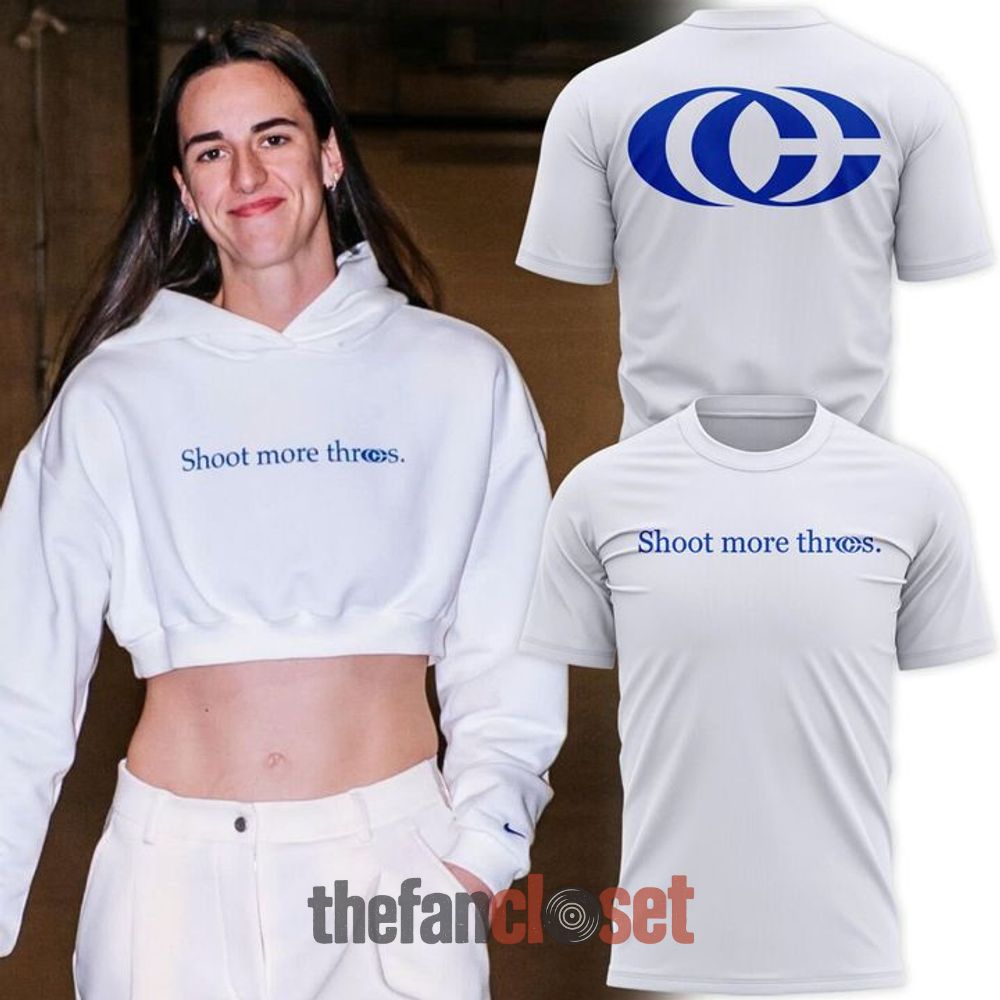 White Shirt - Caitlin Clark Shoot More Threes 2026 Limited Edition
