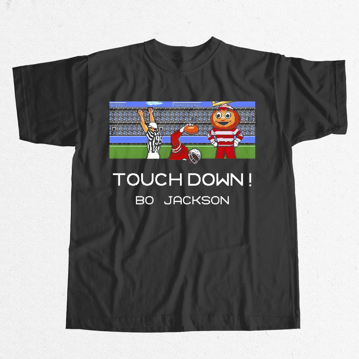 Touch Down Bo Jackson 2025 Vintage Football Graphic Tee Sports Legend Shirt Gift for NFL Fans