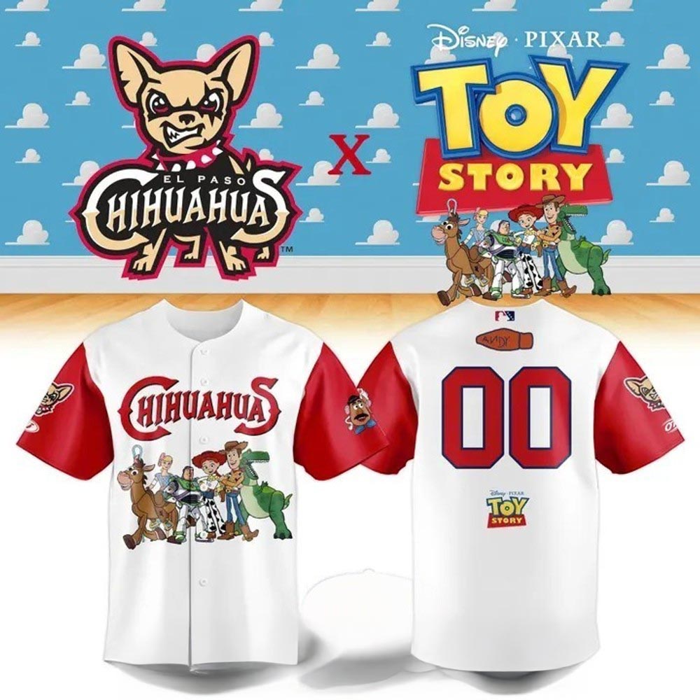 El Paso Chihuahuas x Toy Story Night 2026 Baseball Jersey MiLB Character Theme Night Fan Apparel 1 - Unicasport El Paso Chihuahuas x Toy Story Night 2026 Baseball Jersey MiLB Character Theme Night Fan Apparel
