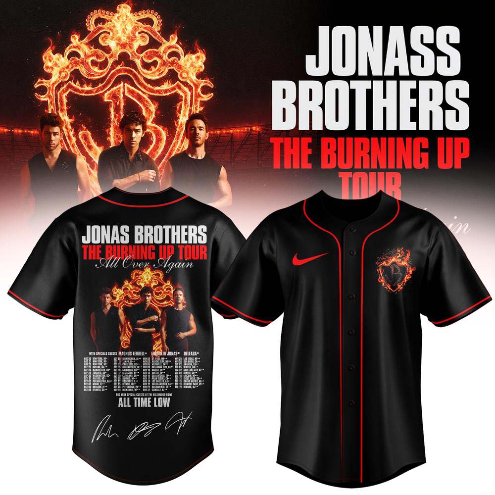 Jonas Brothers Tour Dates 2026 Black Baseball Jersey Music Fan Collection 1 - Unicasport Jonas Brothers Tour Dates 2026 Black Baseball Jersey Music Fan Collection
