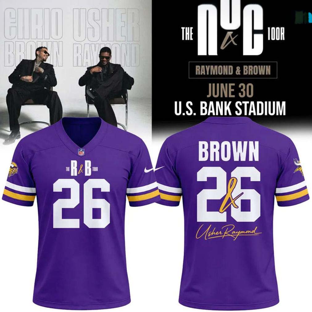 Chris Brown Minnesota Vikings RB Tour Jersey