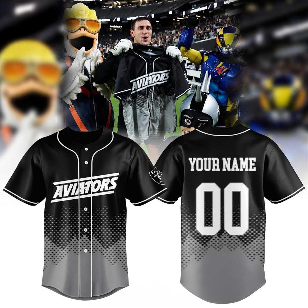 Las Vegas Aviators LA Raiders Night 2026 Personalized Baseball Jersey Sports Fan Apparel 1 - Unicasport Las Vegas Aviators LA Raiders Night 2026 Personalized Baseball Jersey Sports Fan Apparel